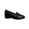 Horsebit Wedge Loafers - Black