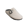 Buckle Strap Clogs - Beige