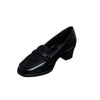 Bit Detail Block Heel Loafers - Black