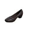 Band Detail Low Heel Pumps - Coffee