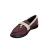 Two-Tone Charm Loafers - Maroon/Beige