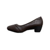 Band Detail Low Heel Pumps - Coffee