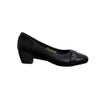 Buckle Low Heel Pumps - Black