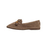 Suede Tassel Moccasins - Khaki