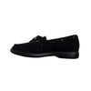 Suede Tassel Moccasins - Black